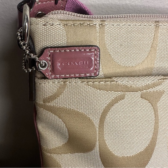Coach Beige and Pink Crossbody Bag - Picture 8 of 9